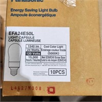 10- Panasonic 24 watt bulbs