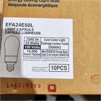 10- Panasonic 24 watt bulbs