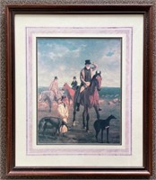 Bombay Company Equestrian and Dog Print
