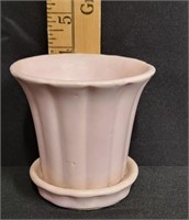 Vtg Marked Pink Flower Pot