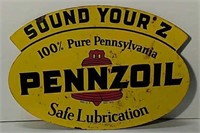 DST Pennzoil Sound Your Z Lubricant Sign