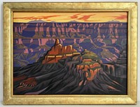 Ed Mell - Oil on Framed Canvas