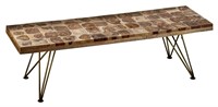 Burled Cavalcade Dining Bench