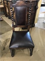 Hand Painted Wooden Upholstered Chair Afr-5245/Car