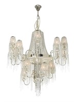 Opulent Crystal Drape Chandelier