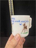 Vintage Hazel Atlas Nursery Rhyme Cup