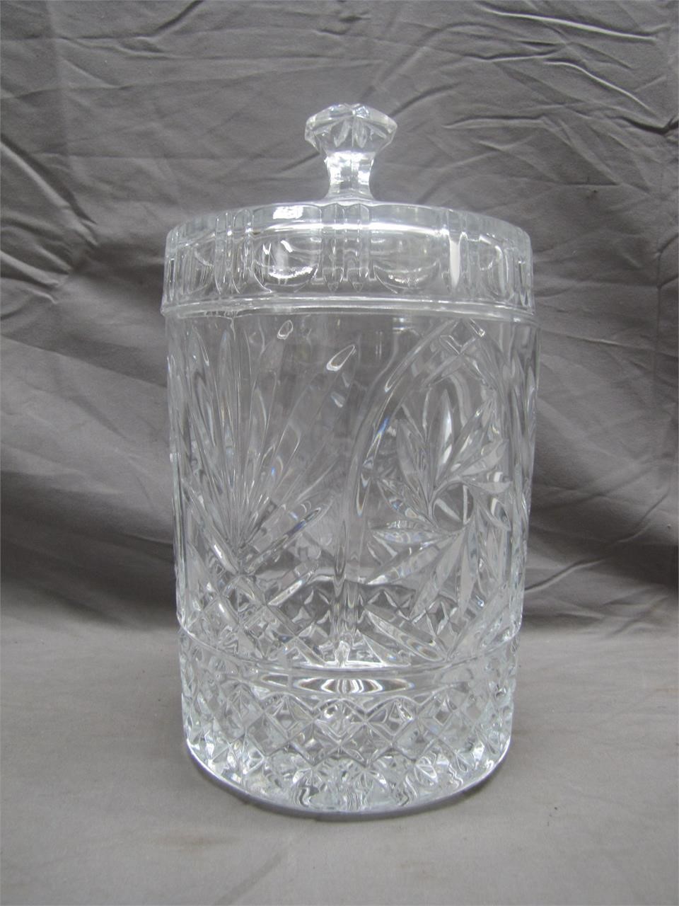 Vintage Lead Crystal Biscuit Jar