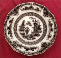 1840s Podmore Walker & Co Transferware Plate