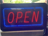 (2) NEW Electronic Sign, "OPEN" Display