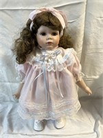 Porcelain Kingstate 20" doll - good condition