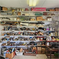 Entire Wall of hardware and tools