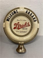 Plastic Strohl’s Beer Life Raft Sign Advertisement