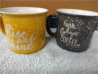 Lot of 2 Coffee Cups