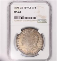 1878 7TF Rev'79 Morgan Dollar NGC MS60