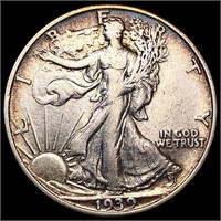 1939-S Walking Liberty Half Dollar NEARLY