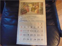 1943 Claire A Robinson Funeral Home Calender