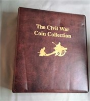 Colorized Civil War half dollars with binder (30
