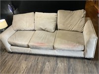 White Couch - no rips- needs little cleaning