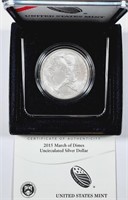 2015-P  March of Dimes Silver Dollar   Unc