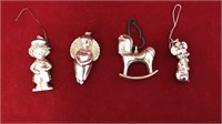 Sterling silver assortment 4ornaments