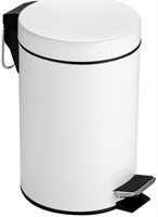 New Mainstays 3L WHITE PEDAL BIN