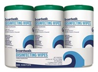 3 PACK Boardwalk Disinfecting Wipes 75 ct.