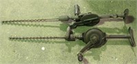 Antique Shoulder Mount Crank Drill Press. Bidding