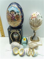 8PC MISC DECORATIVE EGGS