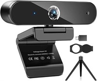4K Webcam with Microphone, 4K Autofocus Web