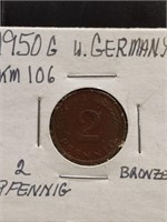 1950 West German coin