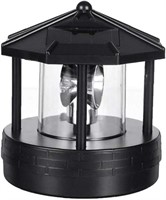 1 x Solar LED Rotating Lighthouse Light Garden