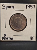 1957 Spanish coin