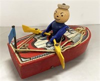 Vintage 1950's Wood Fisher Price Racing Rowboat