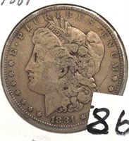 1881 Morgan Dollar