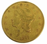 1877-s U. S. Liberty Gold $20.00 Coin
