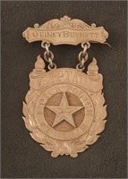 Badge Quincy Barnett, Capt. Motor Police, Ft.Worth