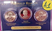 N - RONALD REAGAN COIN SET (A1)