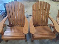 Hickory Wood Adirondack Patio / Lawn Chair