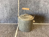 Old Metal Pot with Lid