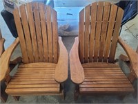 Hickory Wood Adirondack Patio / Lawn Chair