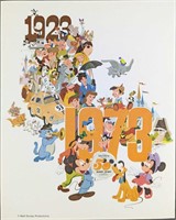 Vintage Disney Productions 50 Year Fan Club Print
