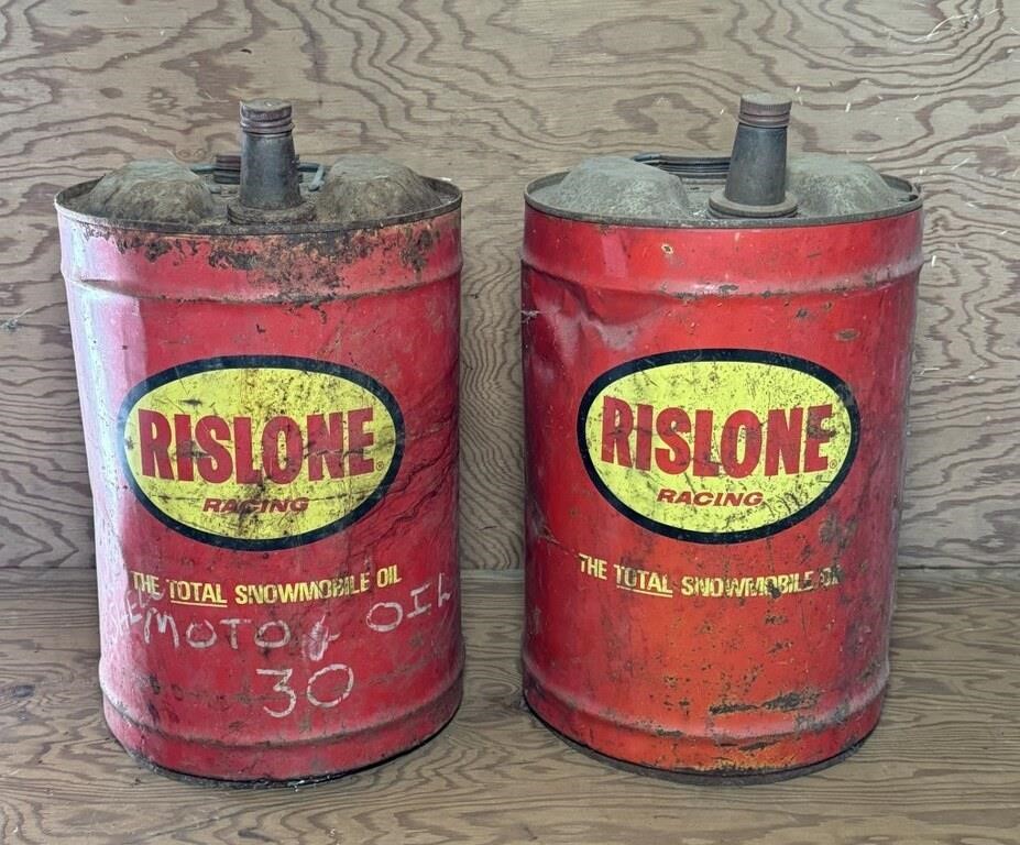 2 Rislone Gas Cans