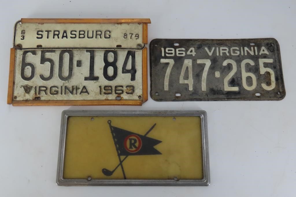 Virginia License Plates and Topper