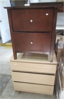 3 Drawer dresser and 2 drawer stand that measures