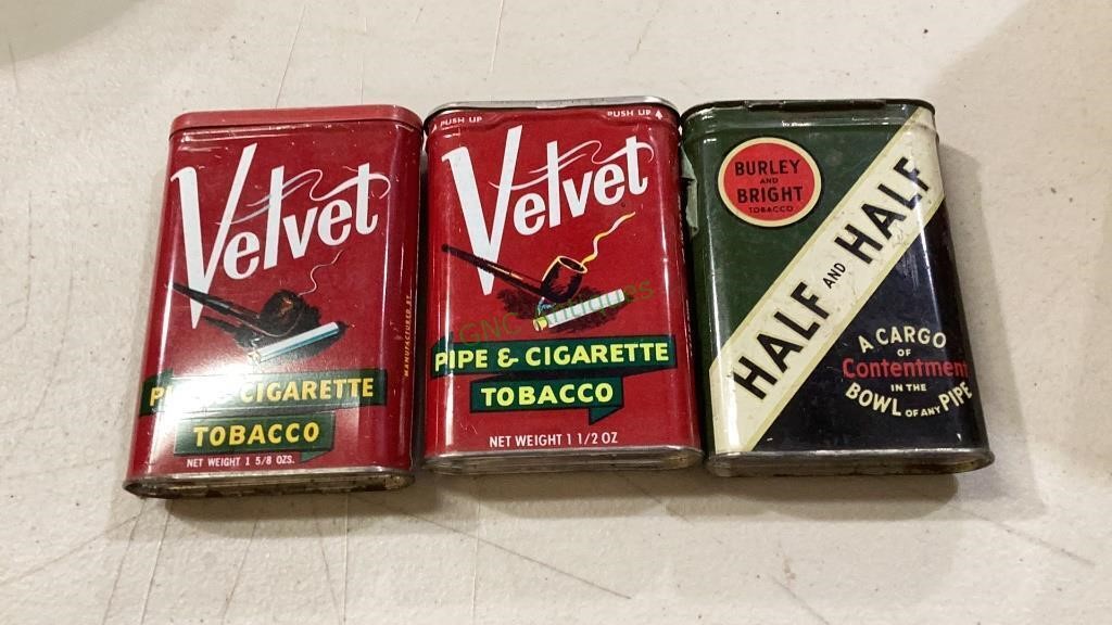 Three vintage tobacco tins    823