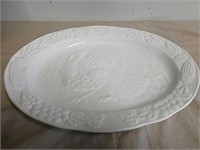 Large ceramic turkey platter