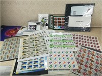 Uncut sheets and loose stamps