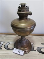1880 Russian Brass Oil Lamp 11.5"
