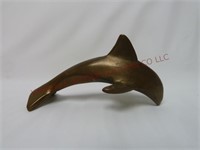 Hawaiian Brass Dolphin / Porpoise ~ 3.5" wide