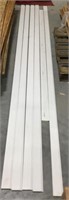 Lot of 6 trim pcs- (5) 12 ft (1) 110in /9ft 2in